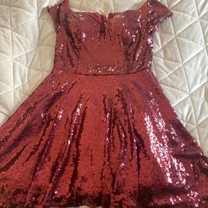Fashionova maroon dress